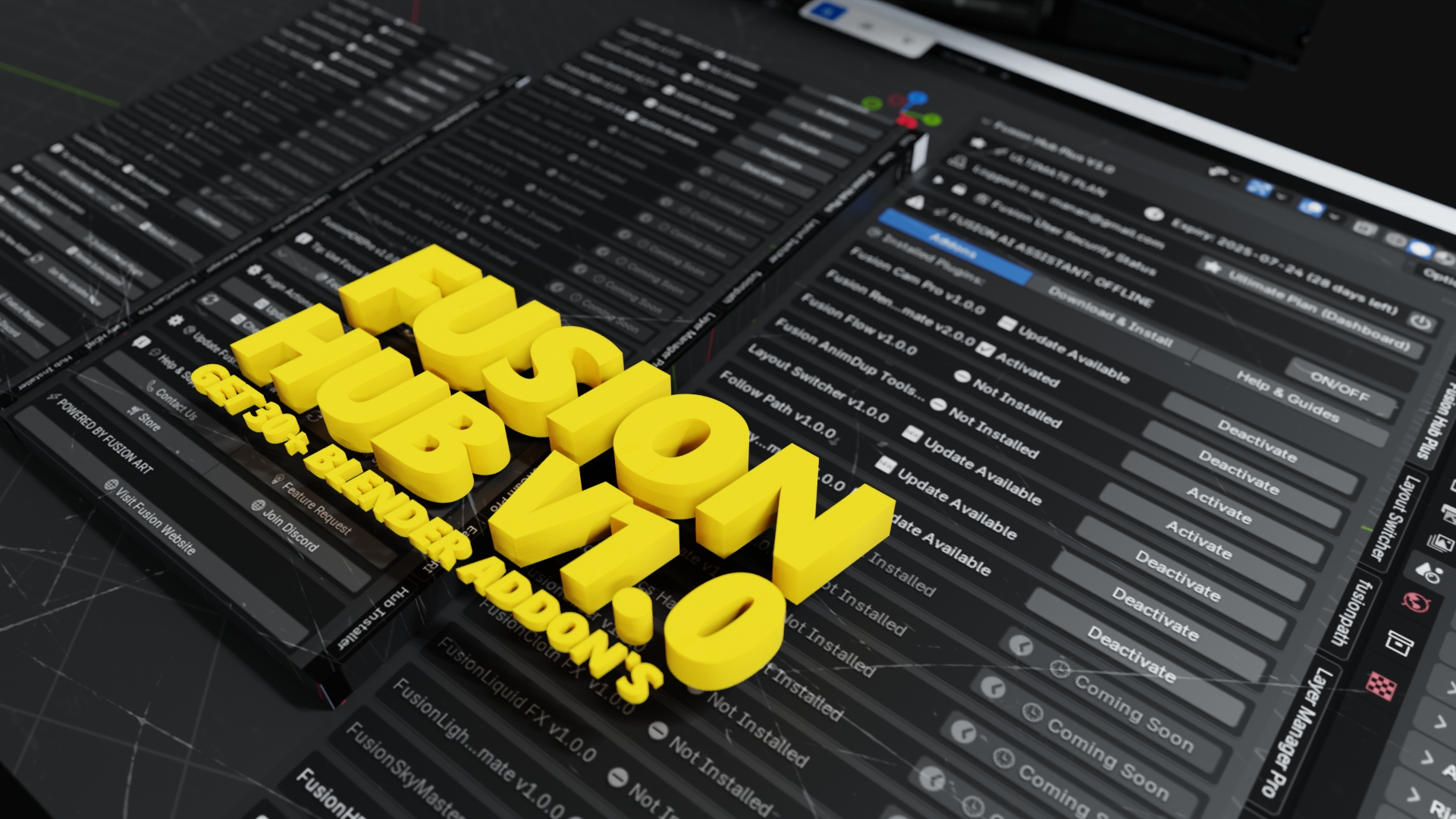 Fusion Hub Plus V1.0 | Includes 15+ Built In Addon's 