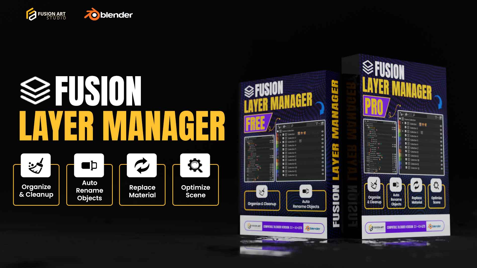 🗂️ Layer Manager Pro for Blender – Organize, Rename & Optimize Your Scenes