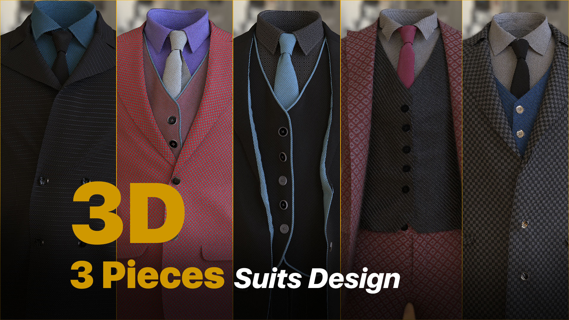 You will get a 3D custom realistic cloth design based on your request