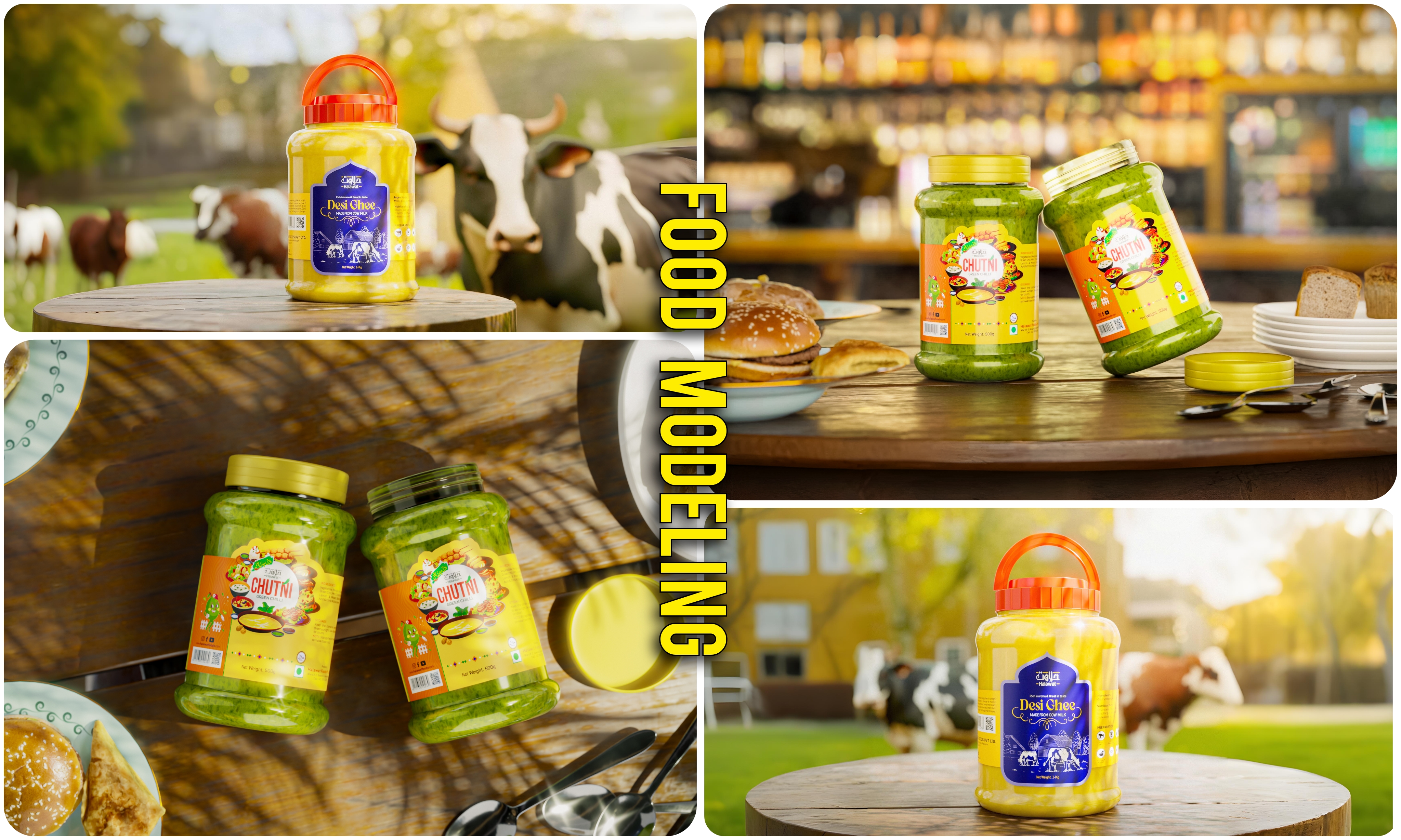 3D Kitchen Food Modeling &amp;amp; Animation | Natural Outdoor Environment |