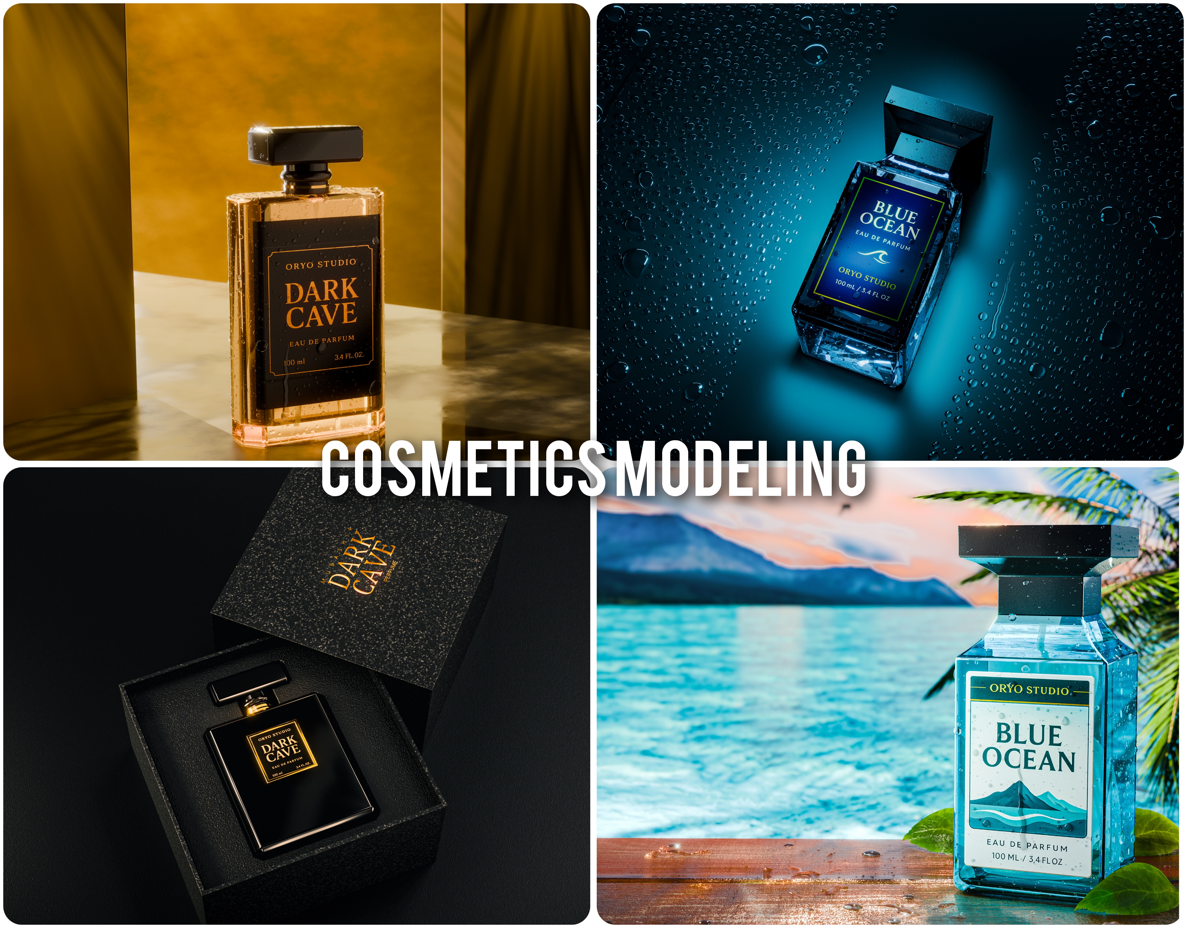 i will do 3d Perfume modeling & Ultra Realistic Rendering