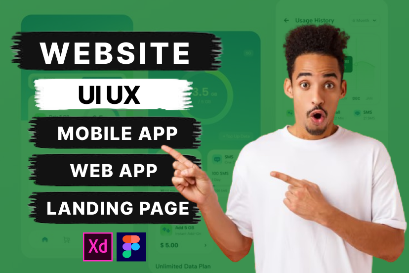 I will design professional UI/UX for your mobile app and website.