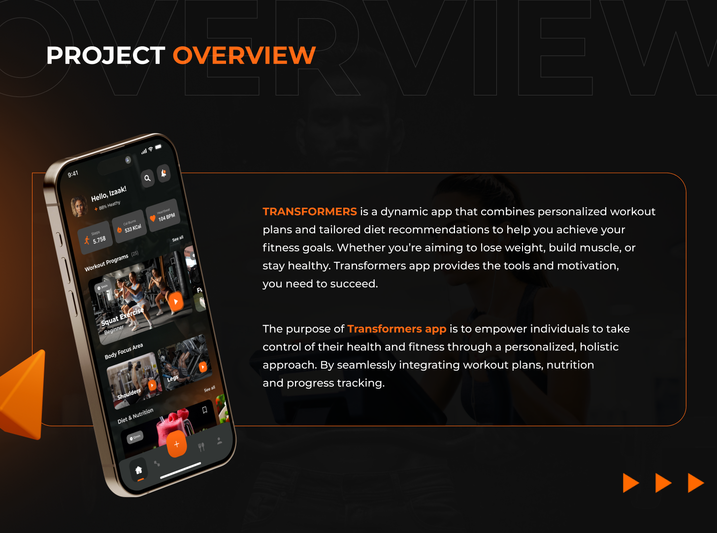 Transformers Mobile App UI Design