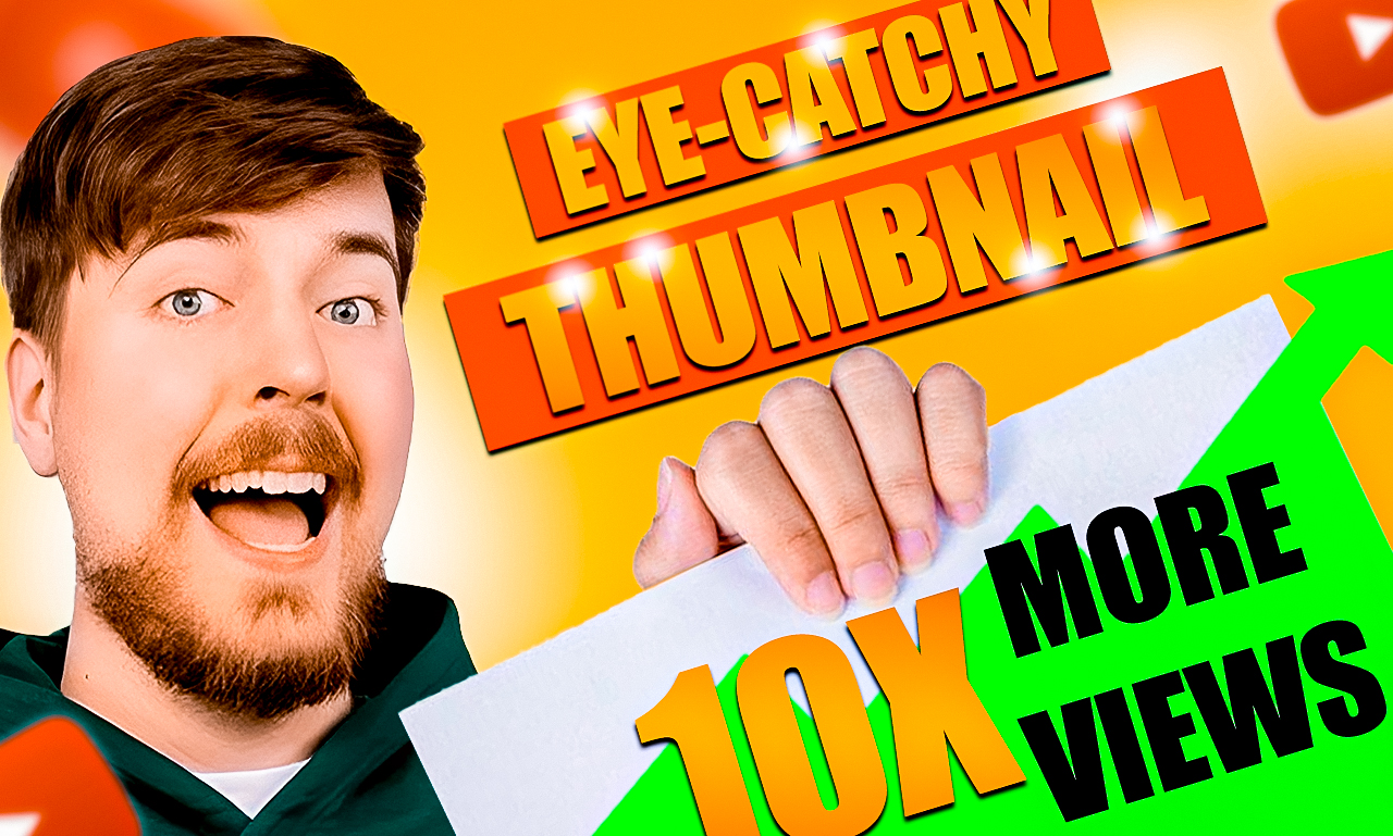 I will design best viral youtube thumbnail