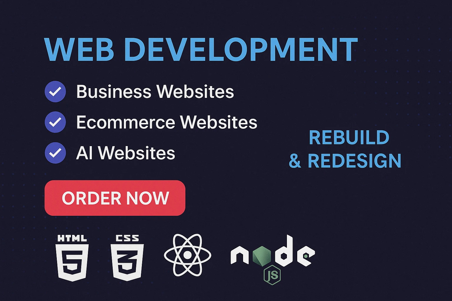 I will be your Full Stack Web Developer