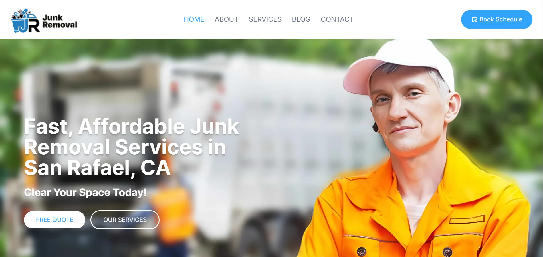 I will build a modern responsive React website using Tailwind CSS