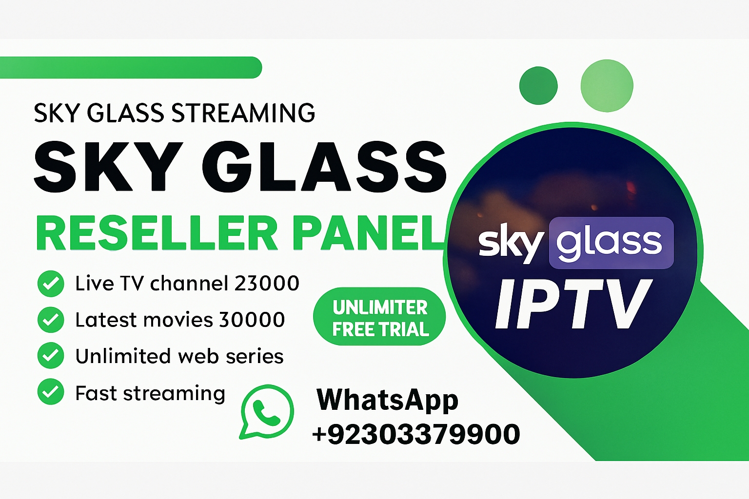SKY GLASS IPTV SUBSCRIPTION - IPTV RESELLER PANEL - Smart TV IPTV SUBSCRIPTION FireStick IPTV SUBSCRIPTION UK IPTV Subscription 