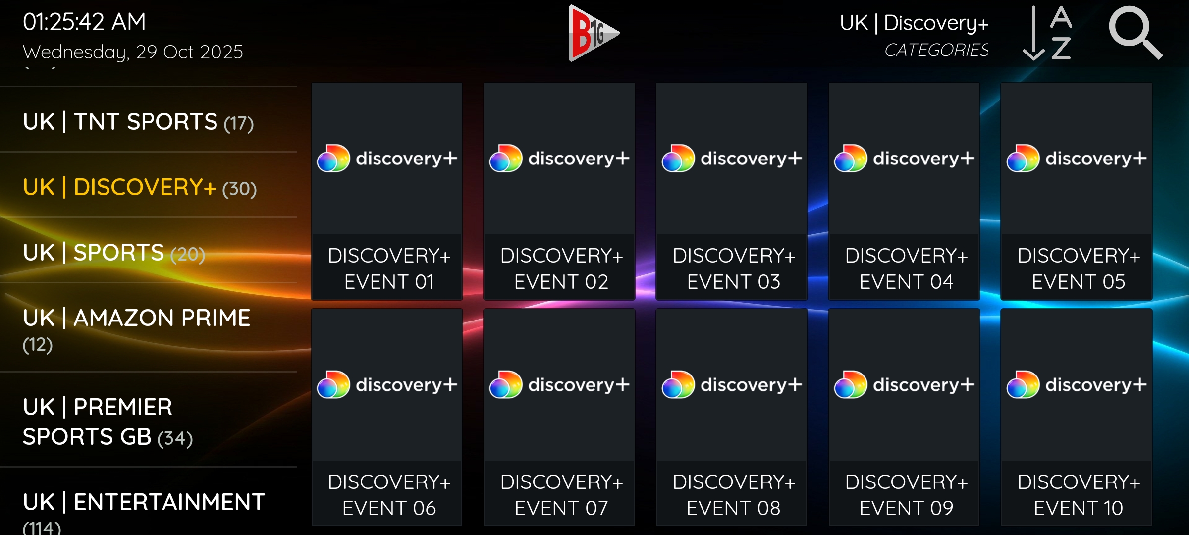 B1G IPTV Username Password - B1G Player Login - B1G IPTV Service Provider - IPTV B1G Player Subscription