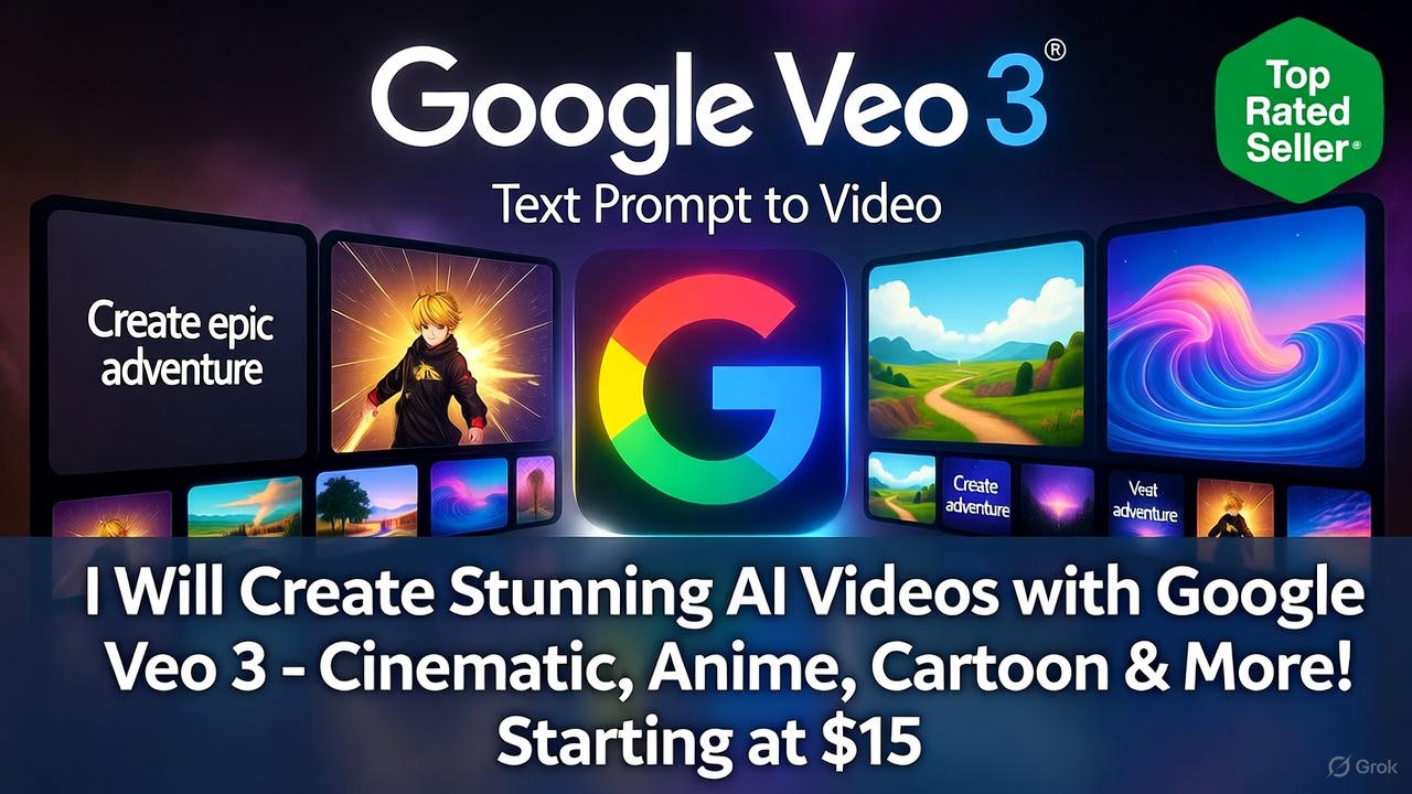 I will create ultra realistic ai videos using google veo 3