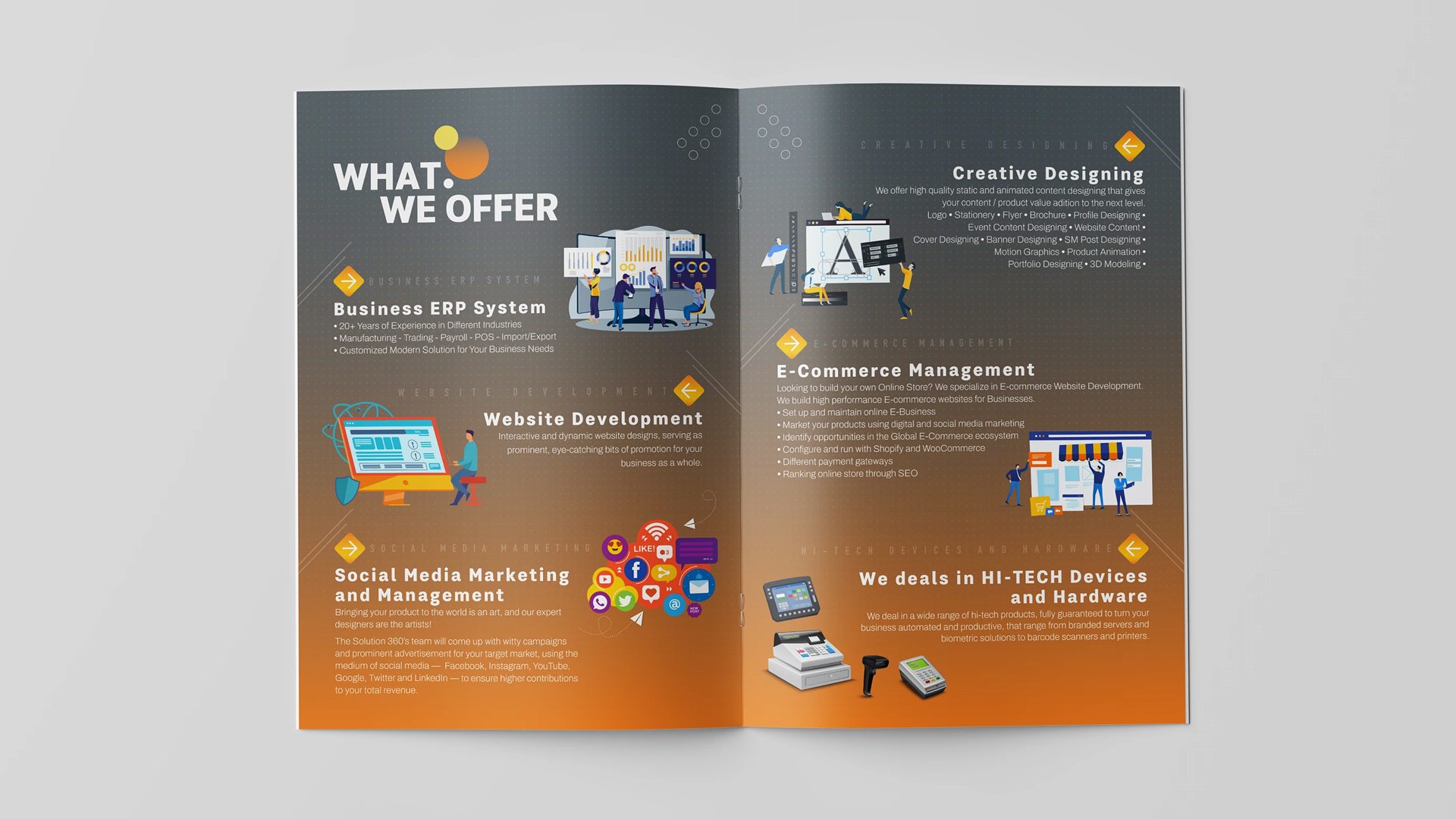 Professional multi-page catalogue or company profile design service