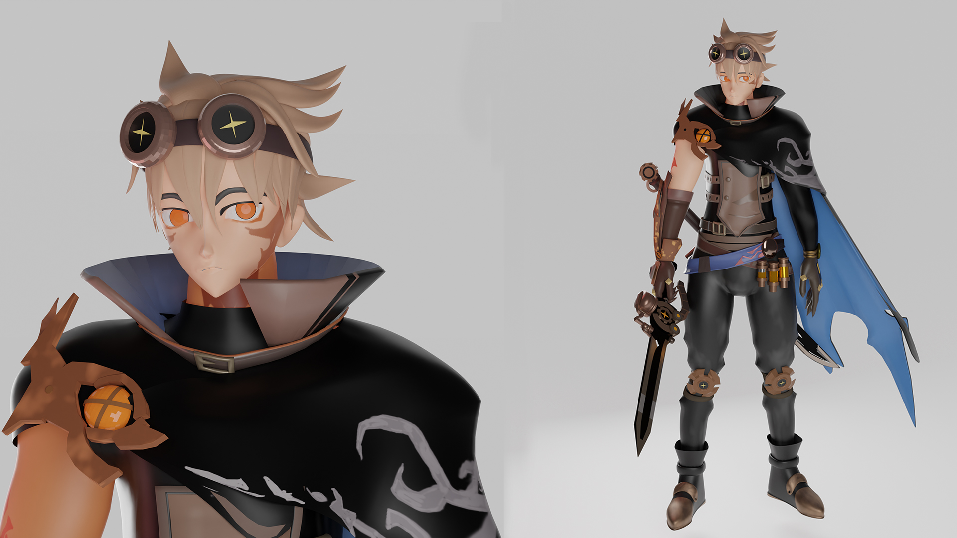 I will create professional 3D characters and animations in Blender