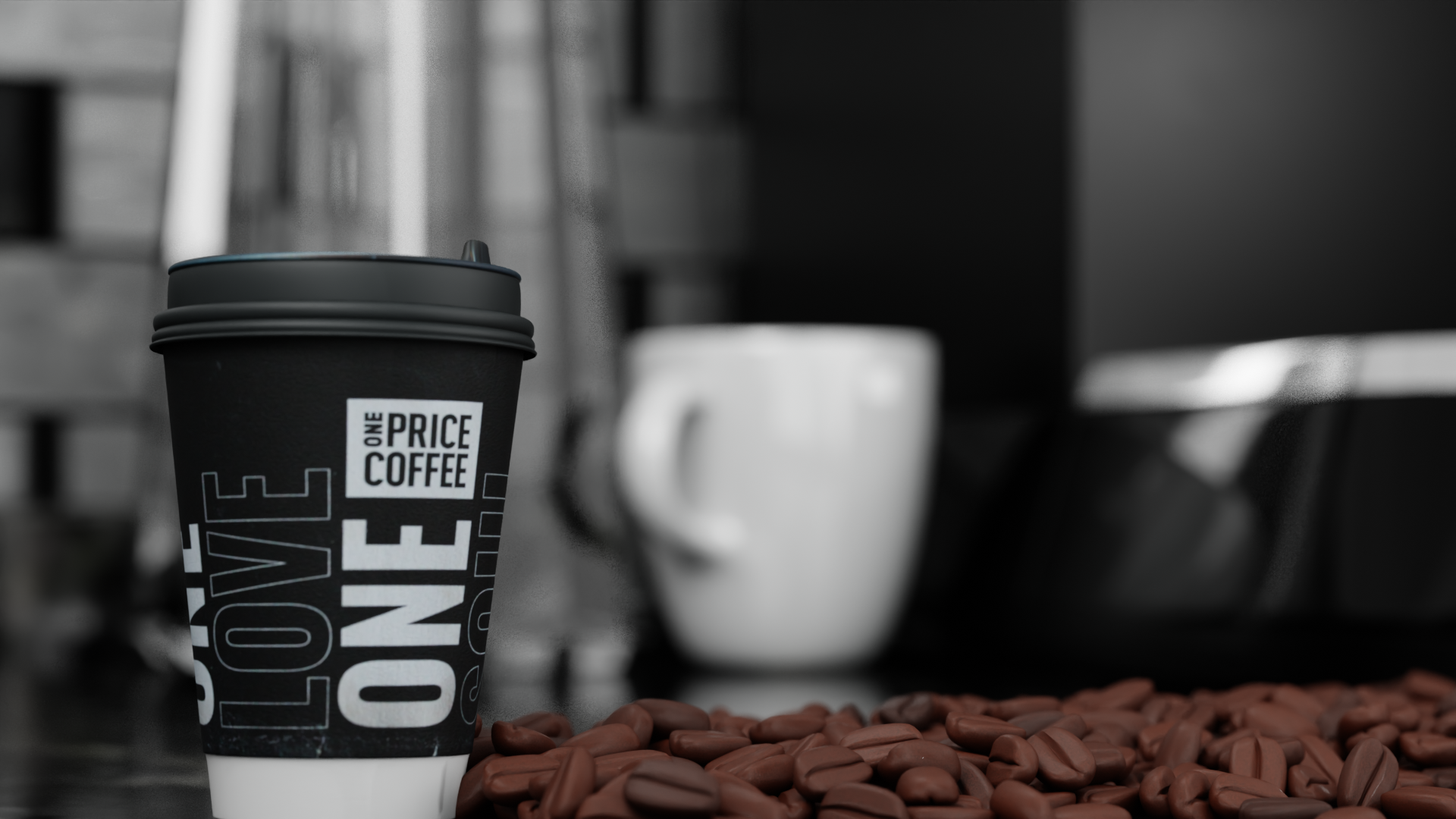 3D Coffee Beans Animation