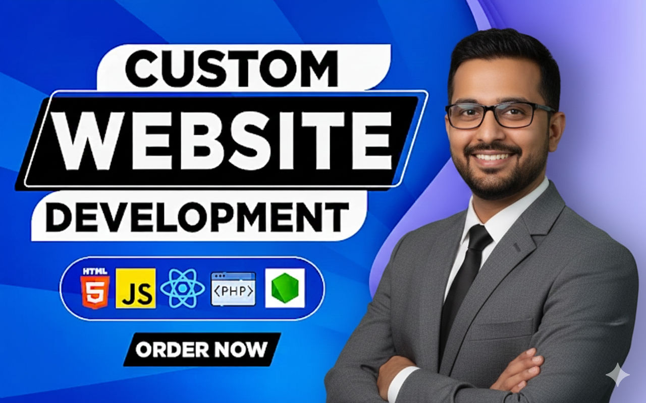 Custom Website Development , Responsive Business  Landing Page