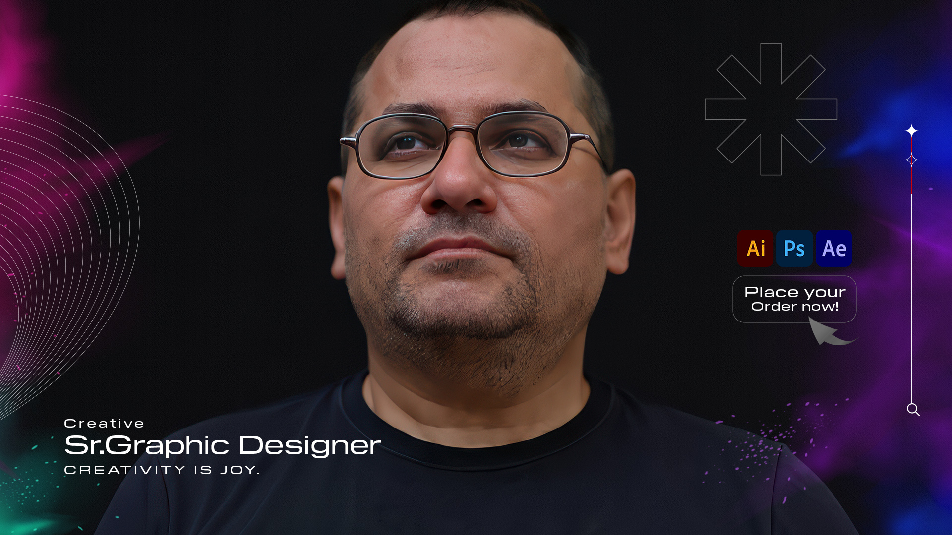 I will be your professional graphic designer for any graphic design