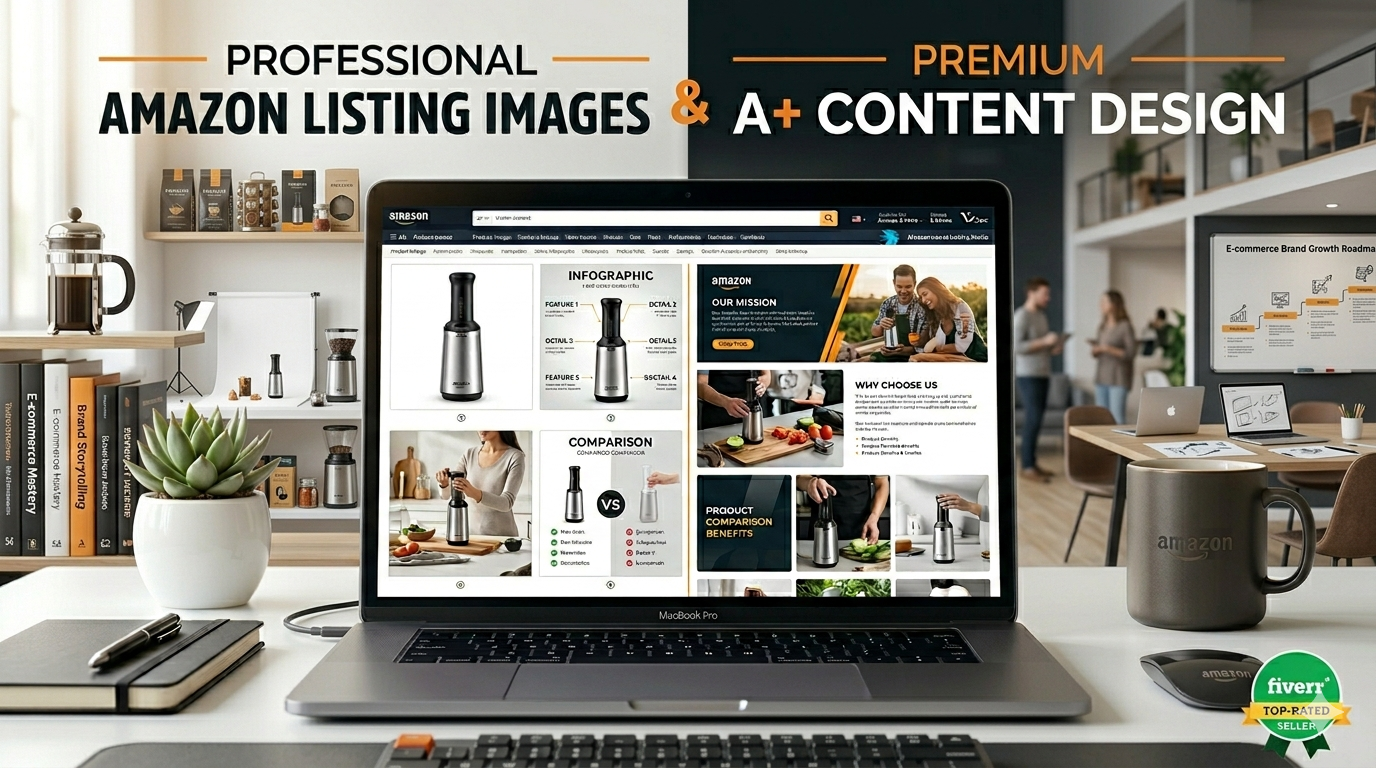I will create premium amazon listing, infographic, lifestyle images