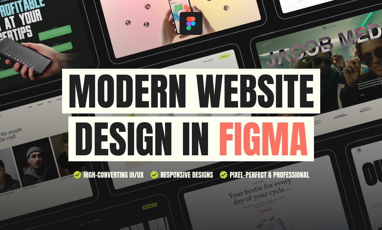 I will design a modern high converting website for your business in figma