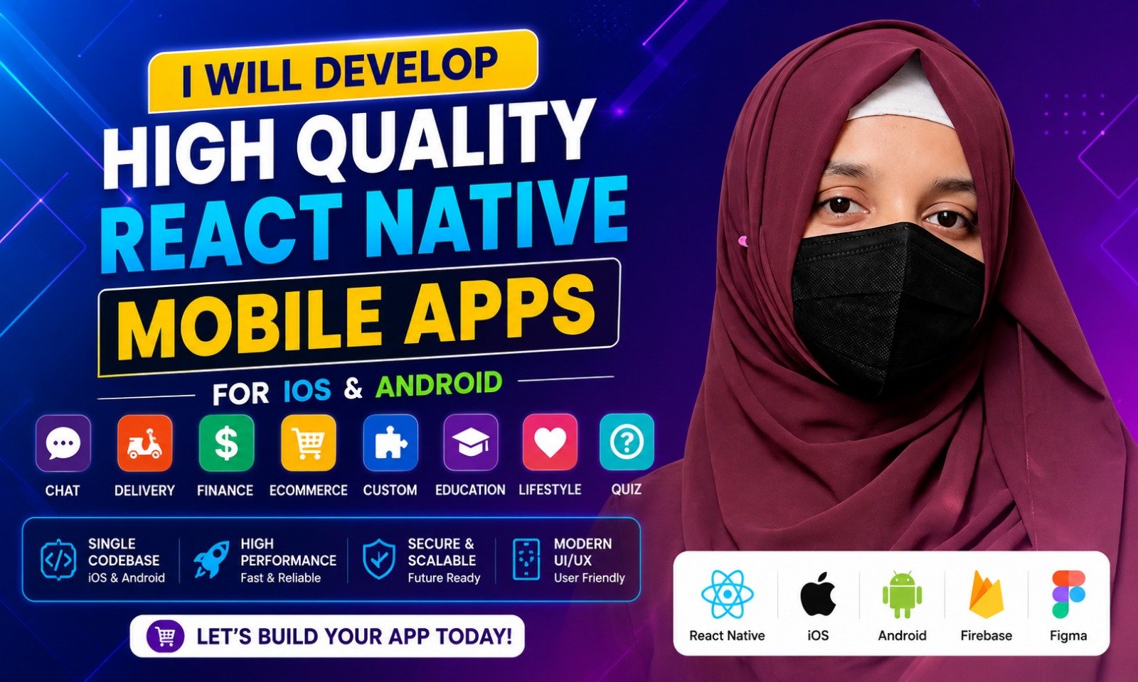 I will build your cross platform mobile app for business startup and brands
