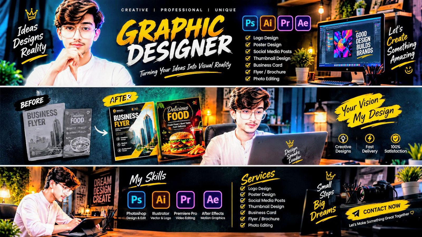 Graphics designer I am a personal graphics designer