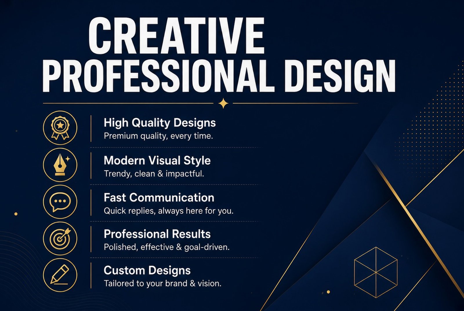 I will design modern graphics, social media posts, logos and branding