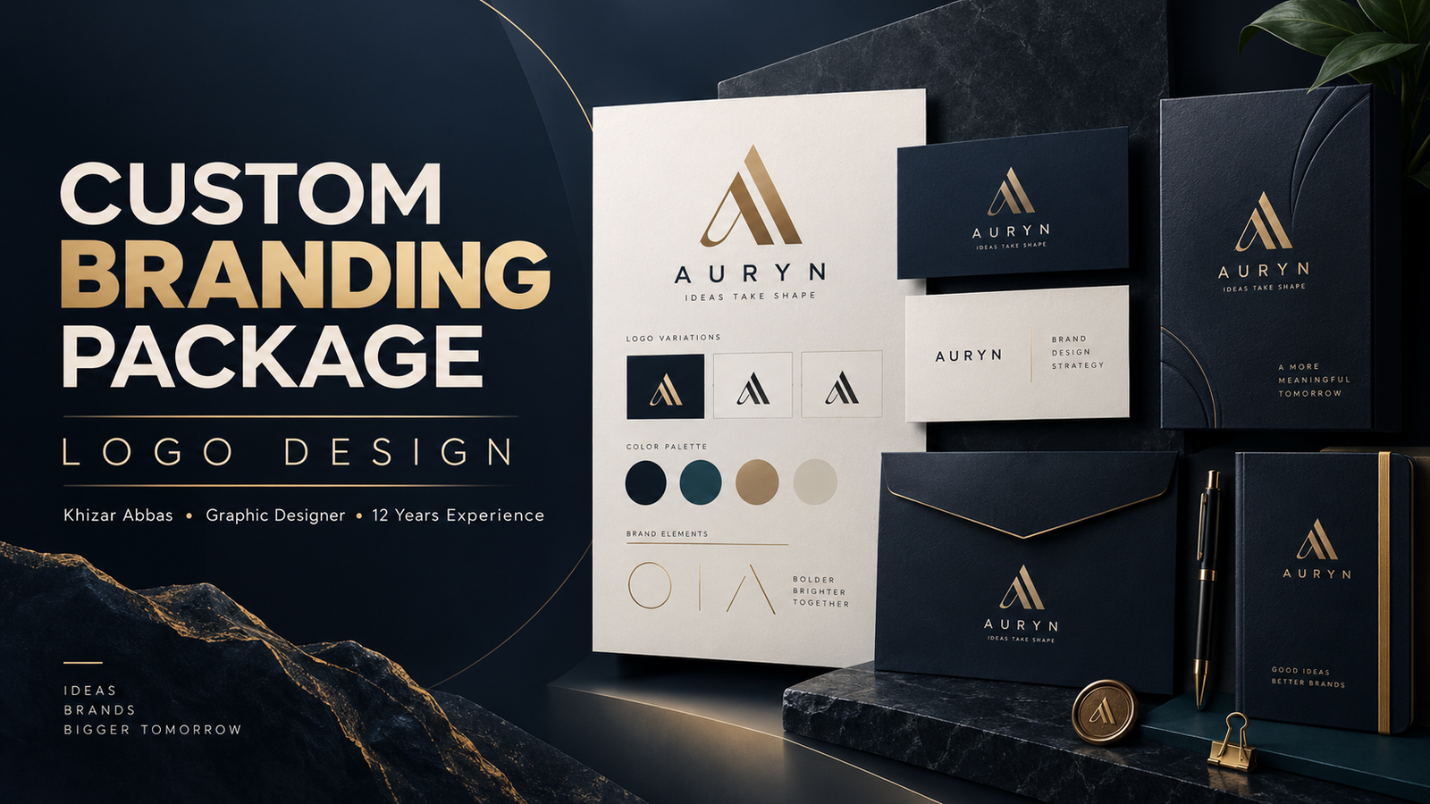 I Will Design a Professional Custom Logo and Complete Brand Identity Package