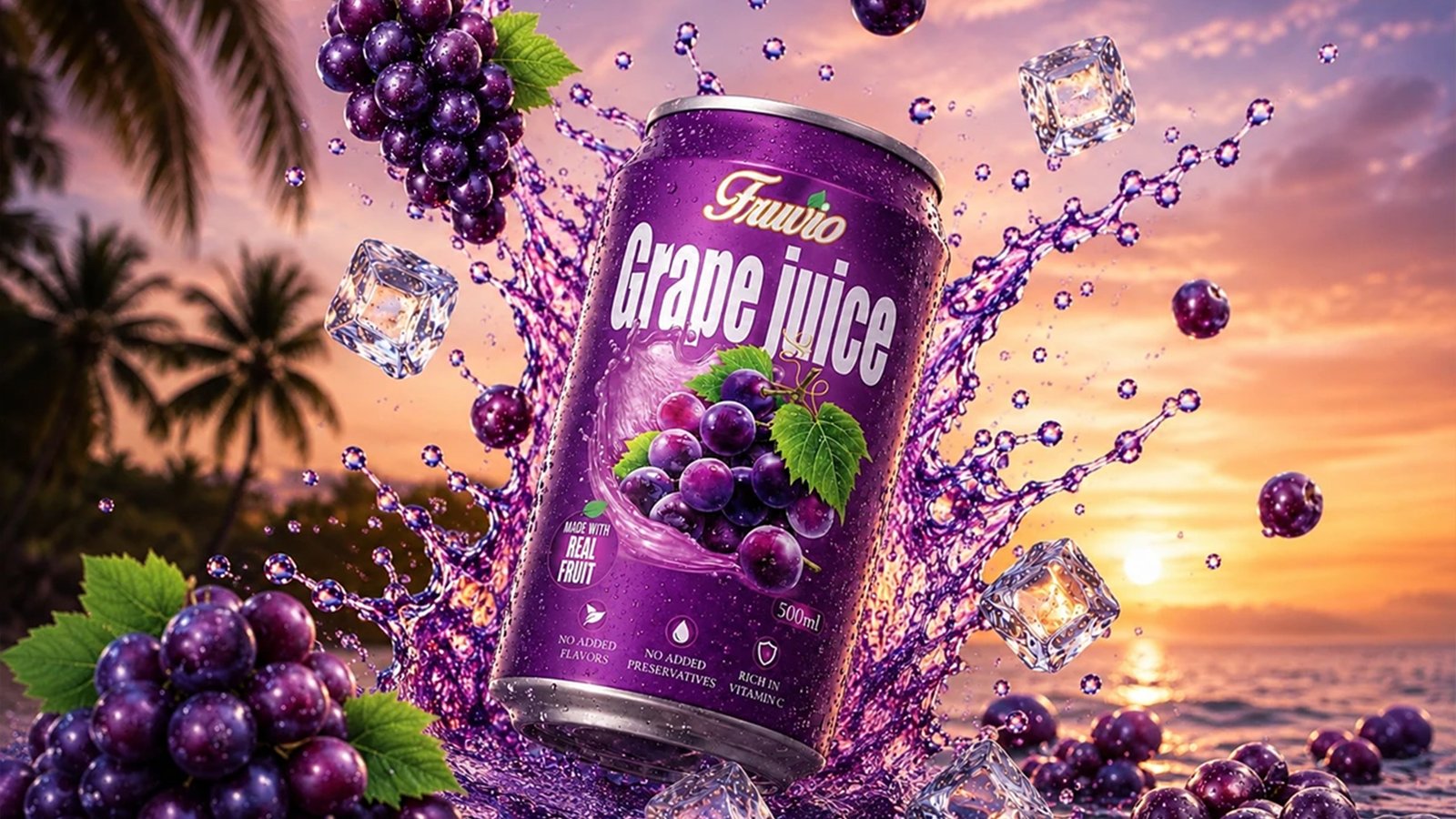Fresh Juice Tin Can Packaging Design with Creative Branding and Professional Product Presentation Portfolio 2