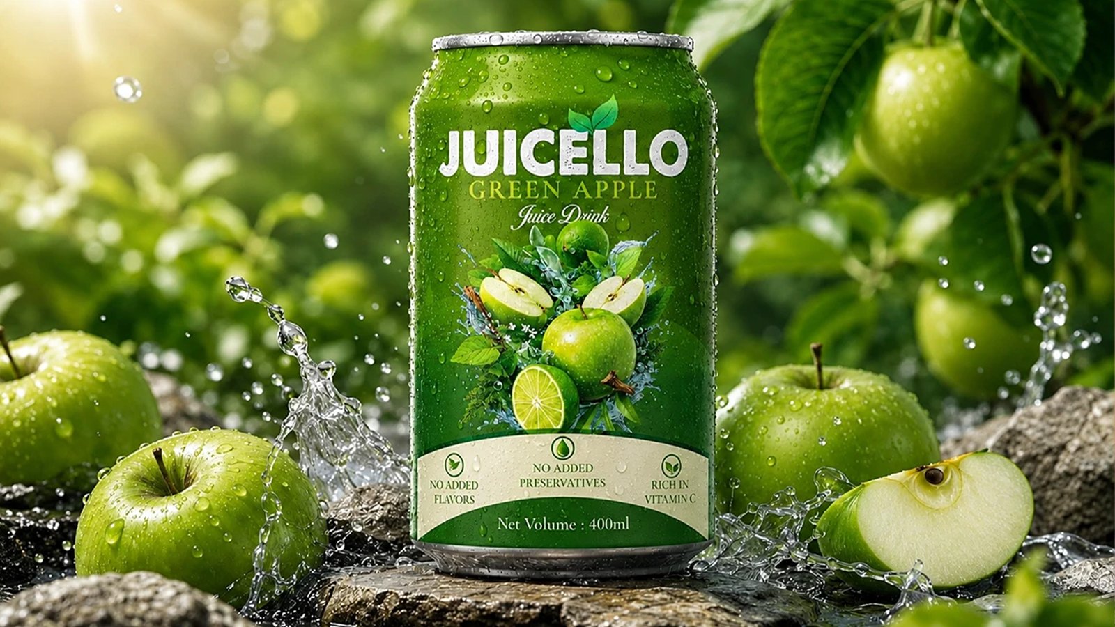 Fresh Juice Tin Can Packaging Design with Creative Branding and Professional Product Presentation Portfolio 3