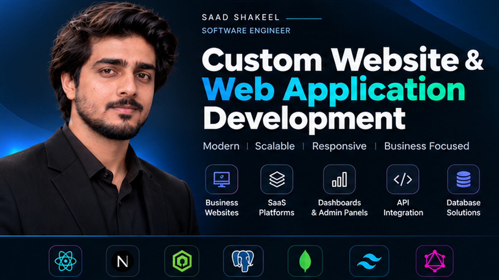 I will build a custom full stack website or web application