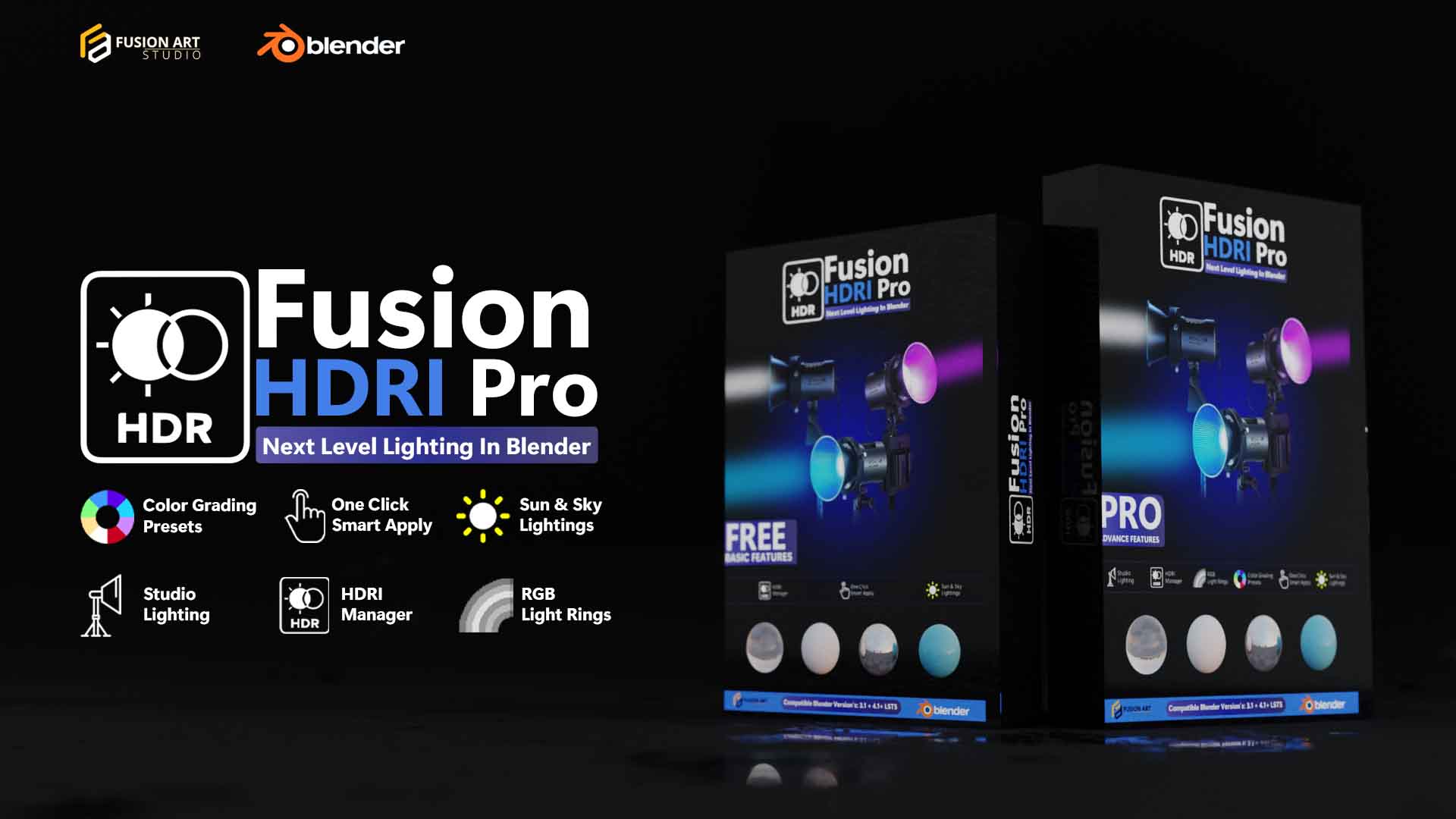  Fusion HDRI Pro | Advance Physical & Studio Lighting in Blender