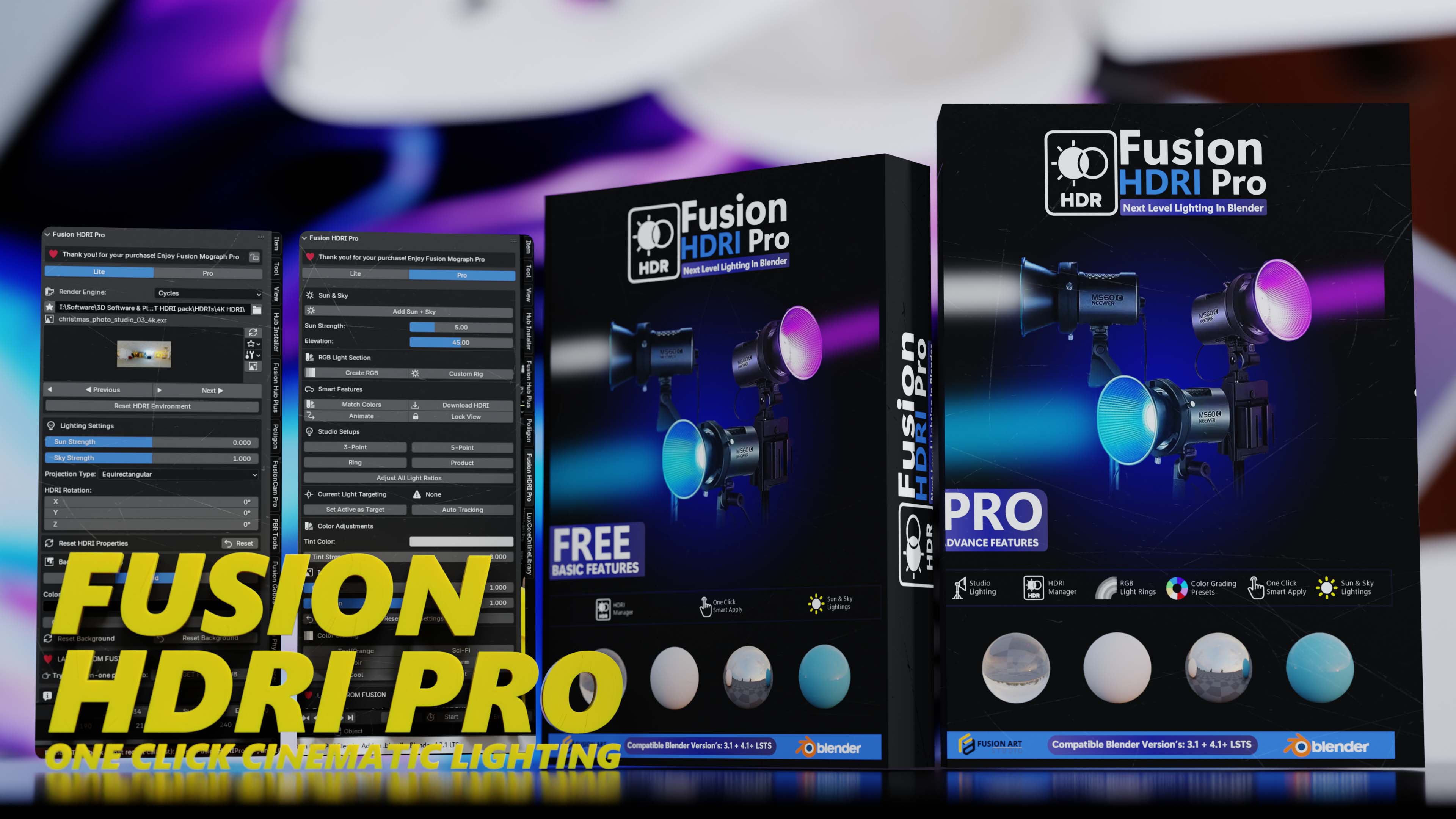 Fusion HDRI Pro - Ultimate Blender Lighting & HDRI Addon Tutorial & Review