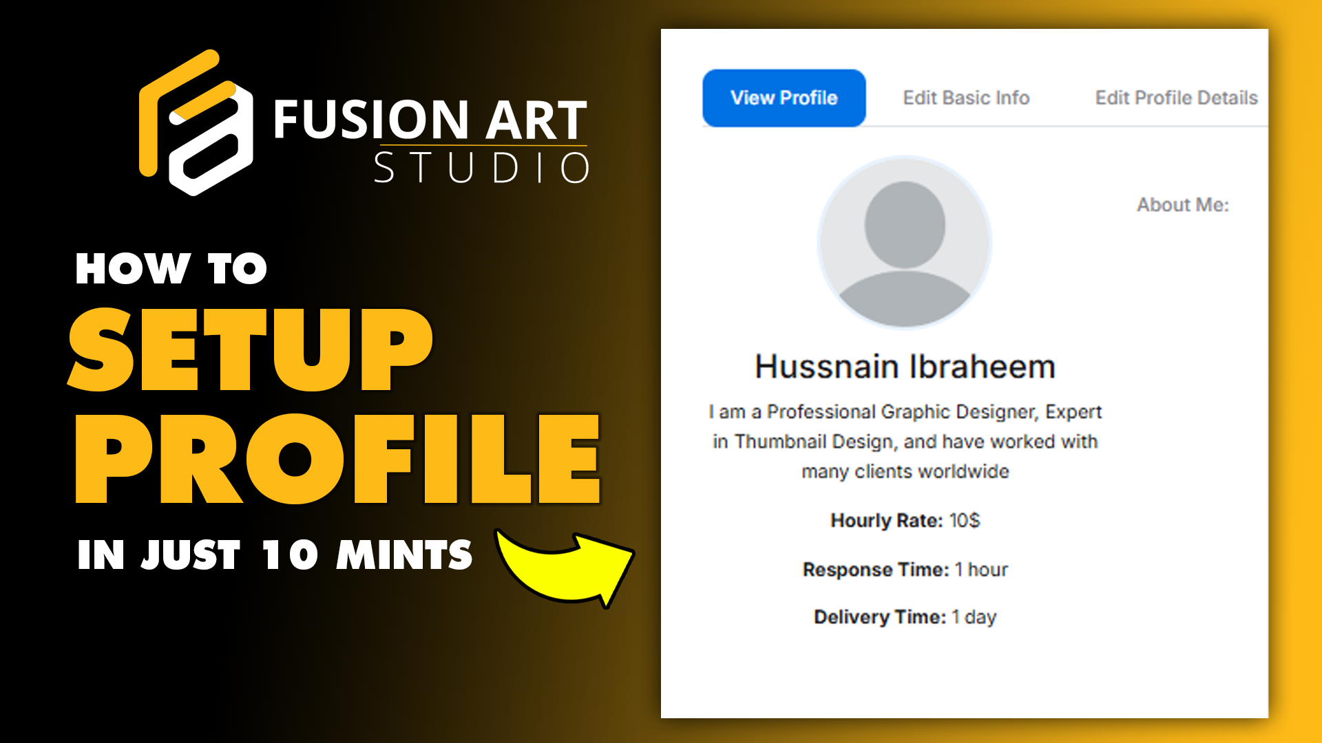 How To Setup Your Profile ? (Complete Fusion Hub Profile Guide)