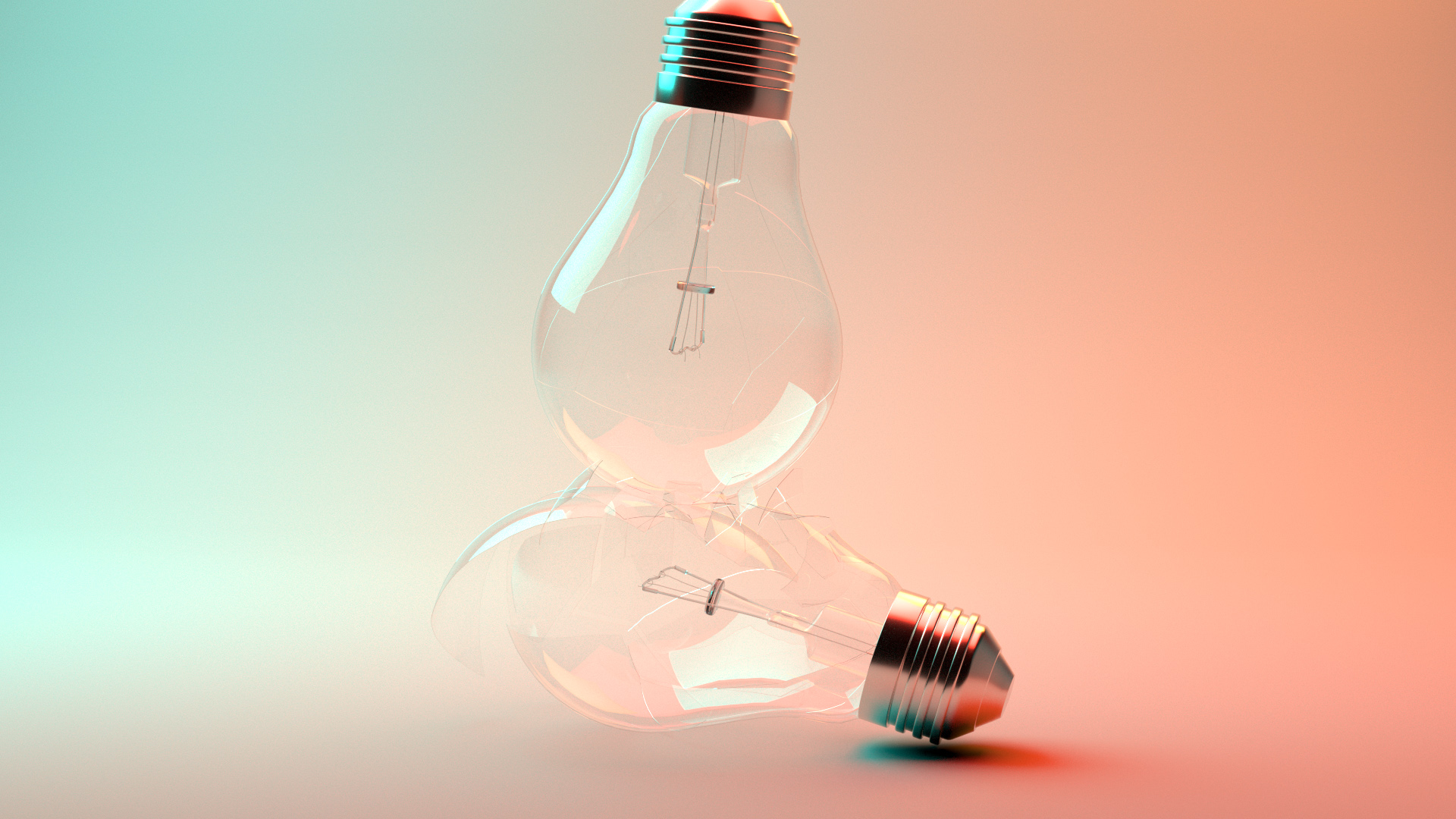 Representational 3D Light Bulb Fracture Animation | Cinema 4D, Redshift, Lighting Kit Pro